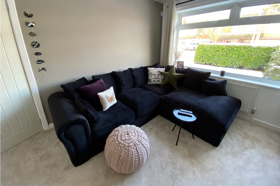 Baron right-hand corner sofa from Nina