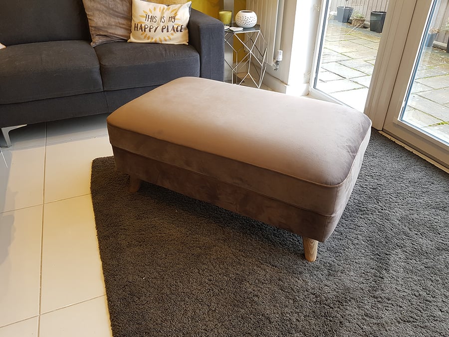 Magnus footstool grey