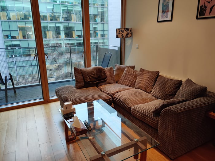 Corduroy corner sofa Dillon from Sarah