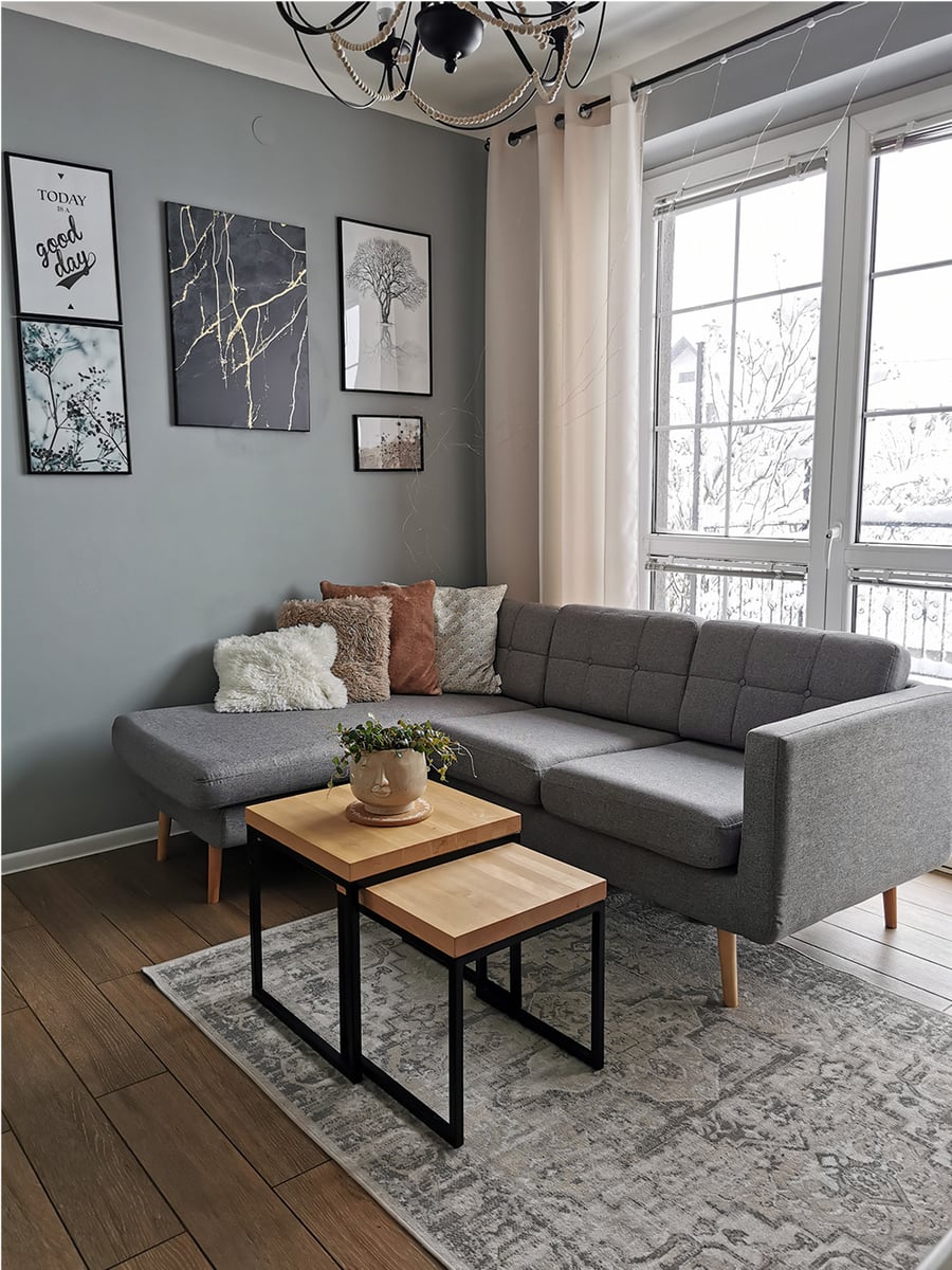 Grey corner sofa Brest from @kstylowa