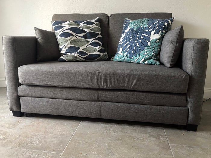 Grey Boom sofa from Patrick