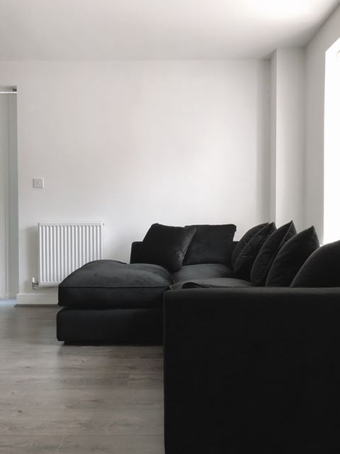 Dillon velvet corner sofa