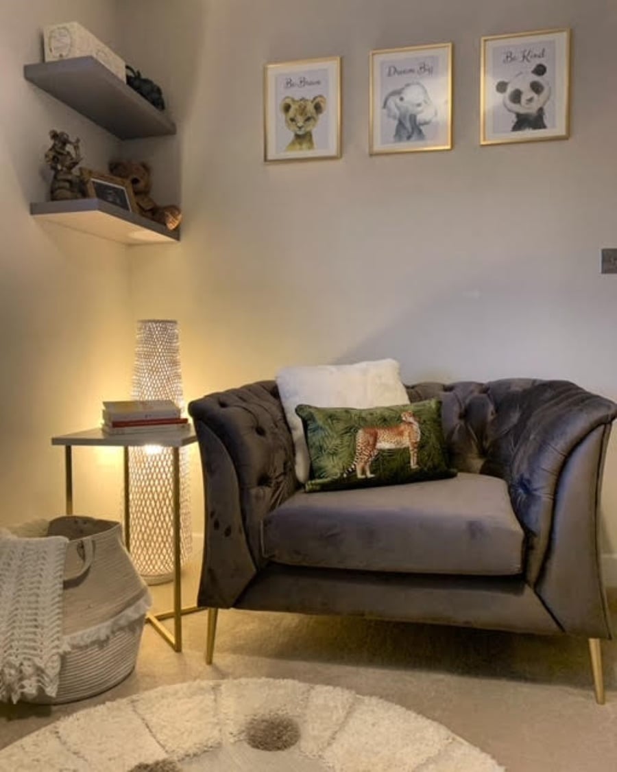 Chesterfield Modern Armchair - @ourjourneytotheforeverhome