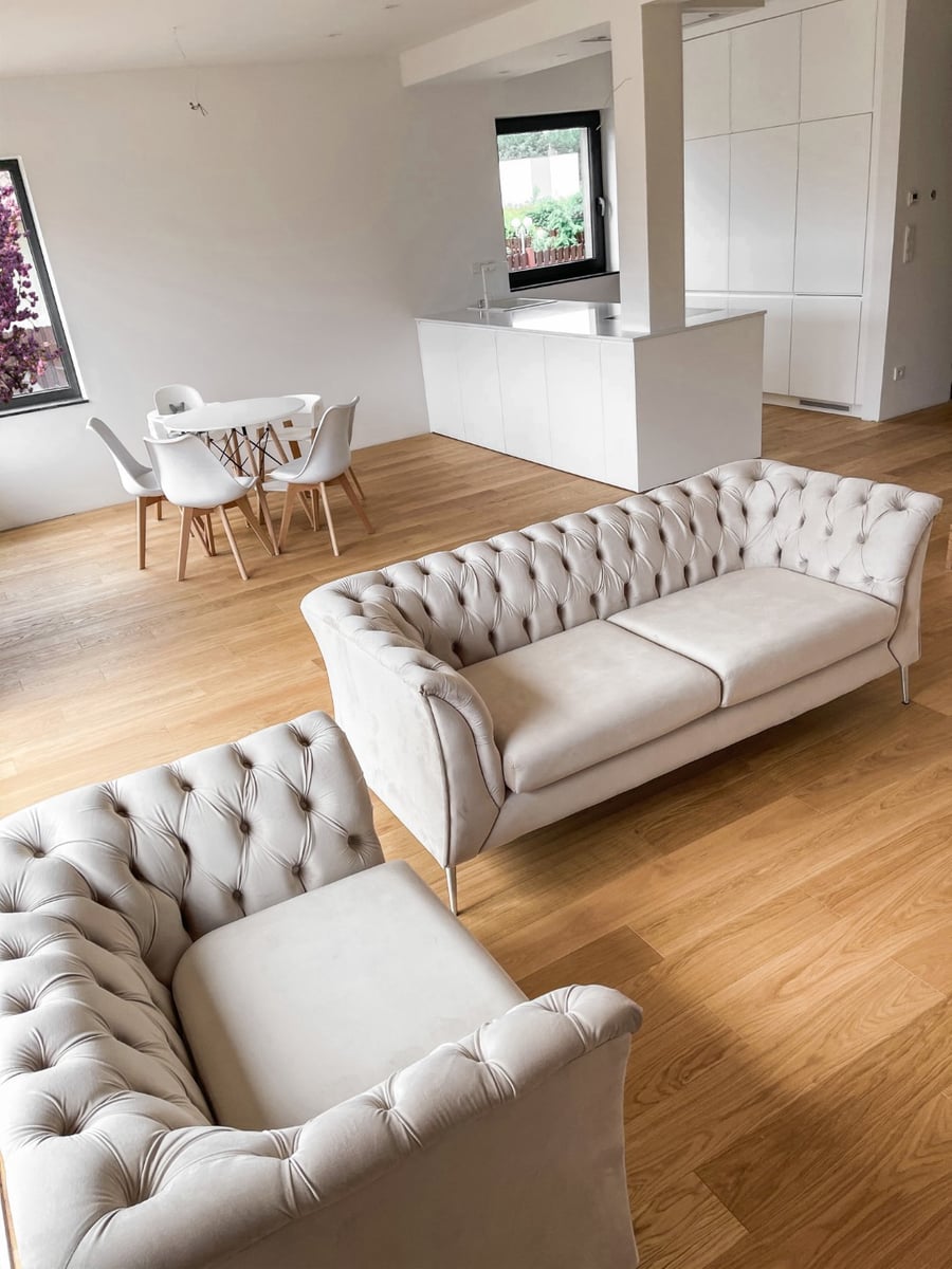 Chesterfield Modern Sofa and Armchair - @madam_w
