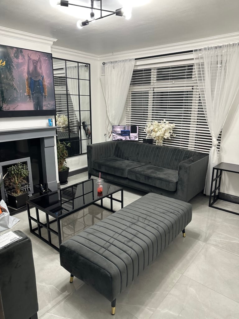 Sofa i Pufa Slender - Asim
