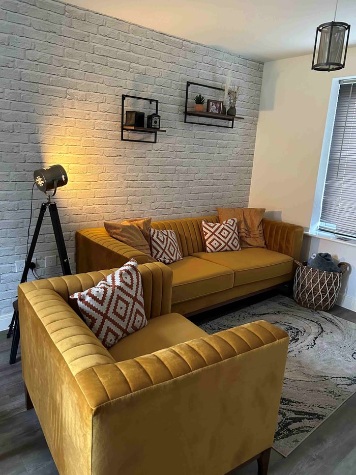 Slender Wood Sofa - Alex