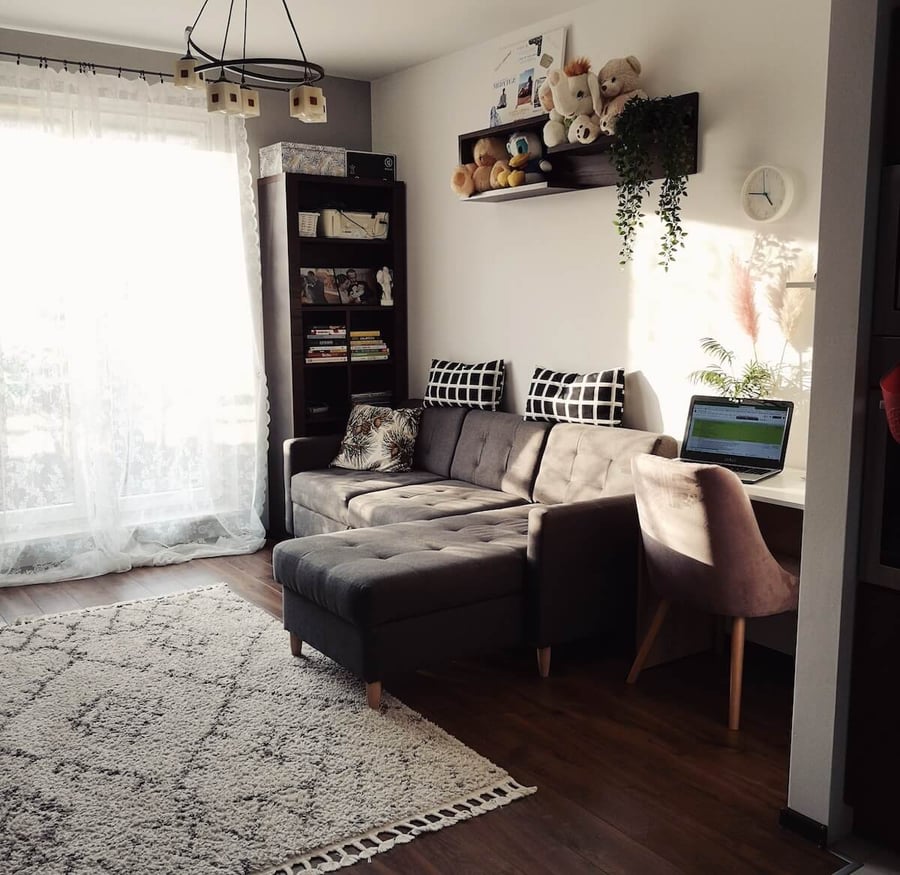 Grey corner sofa bed Explorer