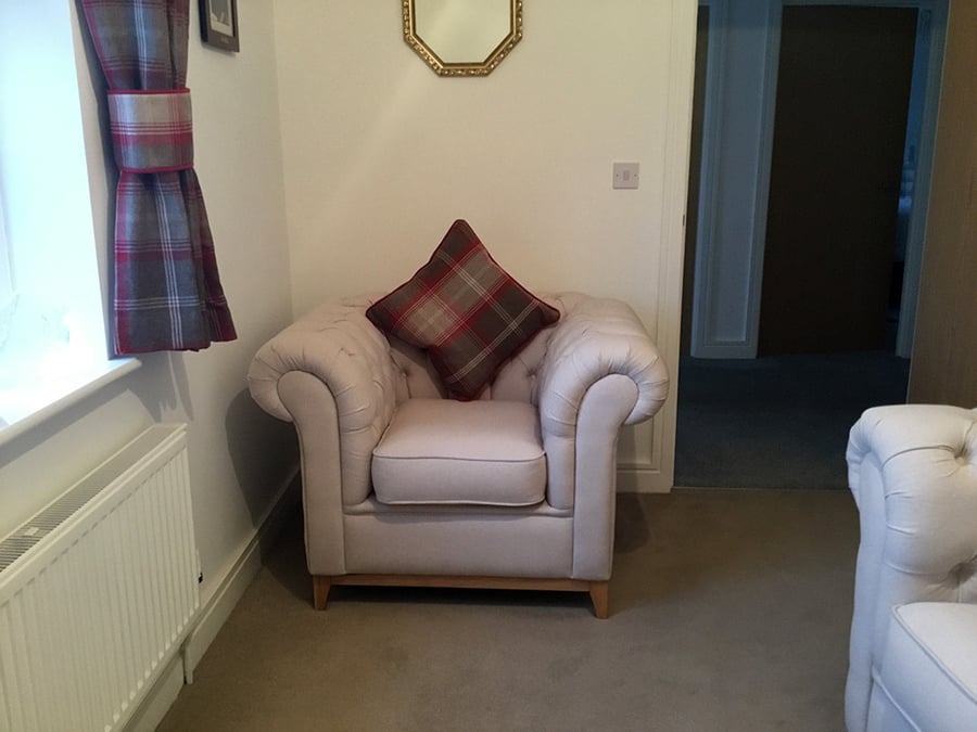 Chesterfield Wood Armchair - Jane