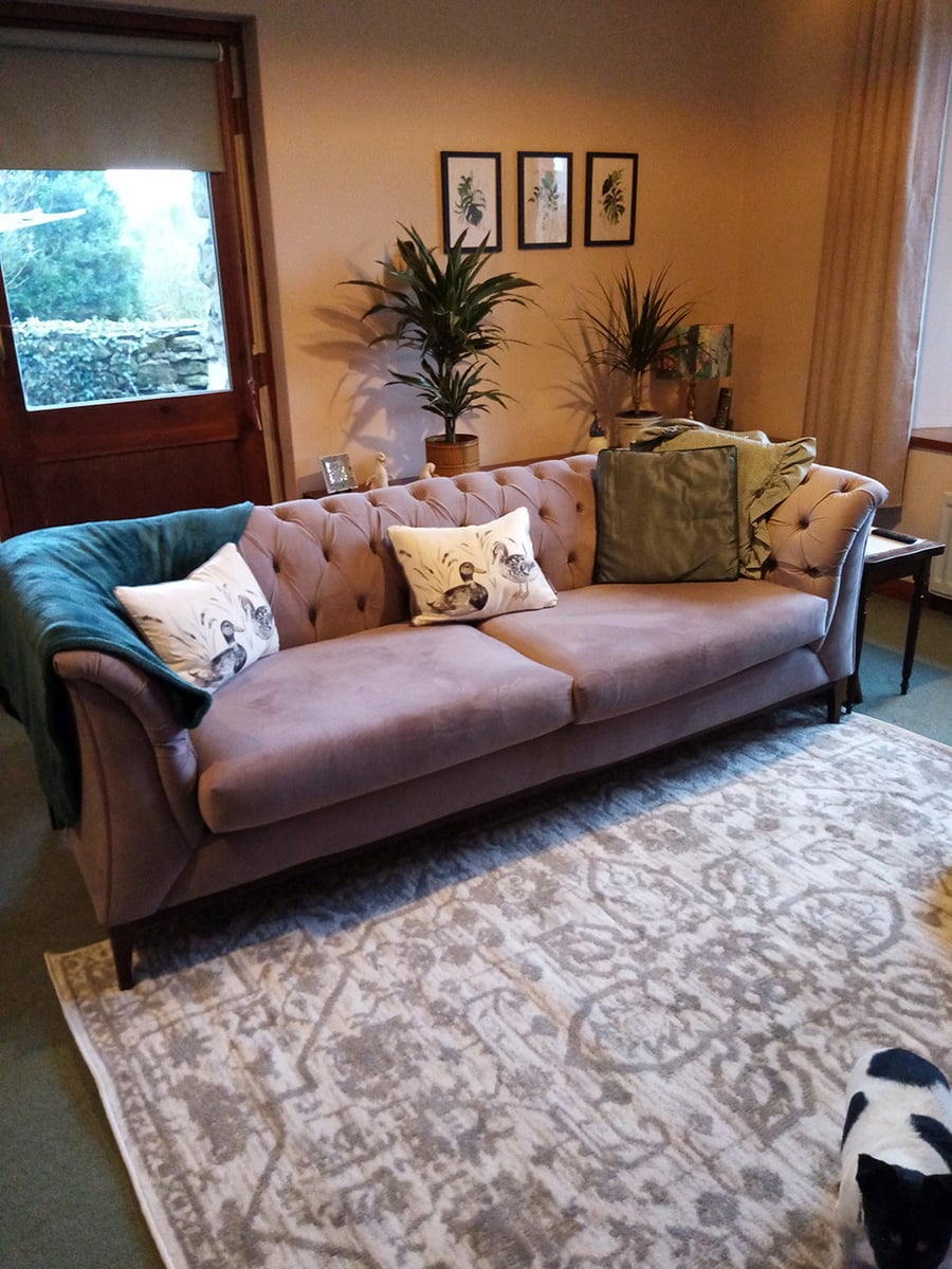 Sofa Chesterfield Modern Wood - Wendy