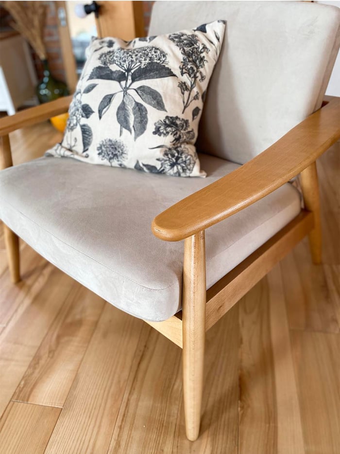 Demure armchair by @mystylehome